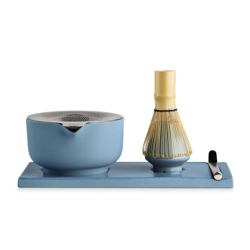 Fellow Matcha-Set (trübes Blau)